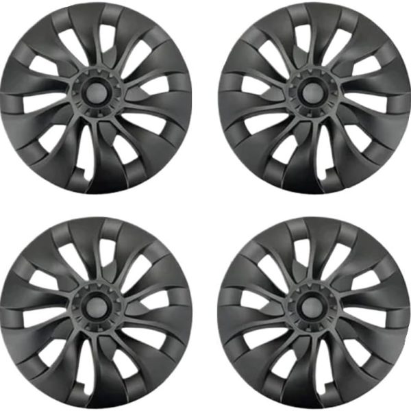 18‘’ Turbine Symmetrical Wheel  Covers Matte Black for Model 3 (2021-2023）