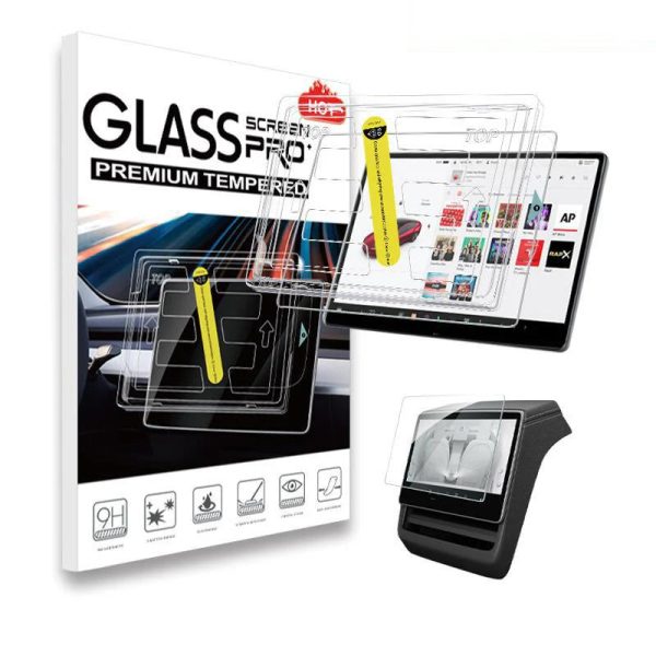 15.4″ Tempered Glass Screen Protector For Model 3(2024-2026)/Model Y(2025)