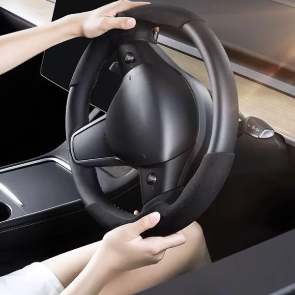 Steering Wheel Grip Grab Cover For Model 3 (2024-2026)/Model Y(2025-2026)