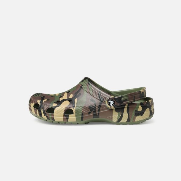 Crocs Camouflage Classic Clog Army Green