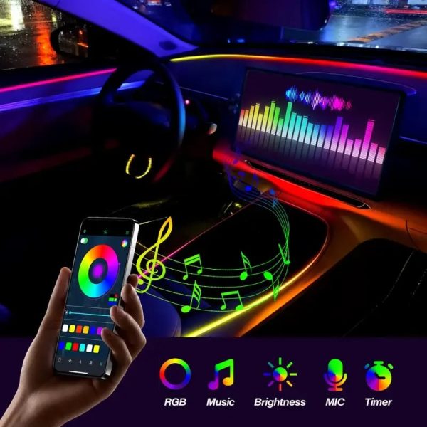 🚘Intelligent LED In-Car Ambient Lighting