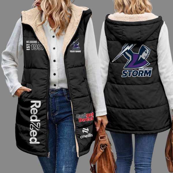 ABALPC2896 MBSTORM Women's Hooded Fleece Vest