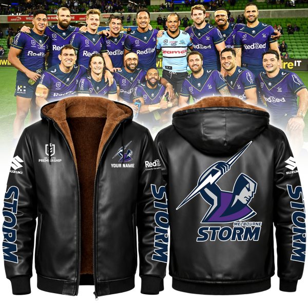 AJPLPC2891 MBSTORM Fleece Leather Jacket
