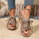 Women's Retro Summer Sandals –Comfortable Wedge Summer Slippers - Image 10
