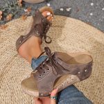 Women's Retro Summer Sandals –Comfortable Wedge Summer Slippers - Image 12