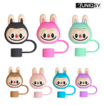Labubu Silicone Straw Cover Cap for Stanley 30 OZ/40 OZ Tumblers – Cute Dustproof Lid Protector