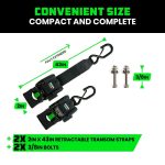 Retractable Boat Trailer Tie Down Straps 2PK | Buy X Get X FREE - Image 8