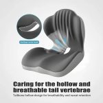 🪑 Ergonomic Seat Cushion — Memory foam. Lumbar support. Back pain relief. Sit better. - Image 2