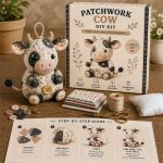 🧵DIY Patchwork Animal Kit – Create Your Own Adorable Animals - Highland Cattle - Image 2