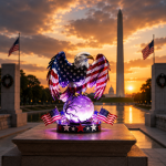 Patriotic Eagle Lamp - Image 2
